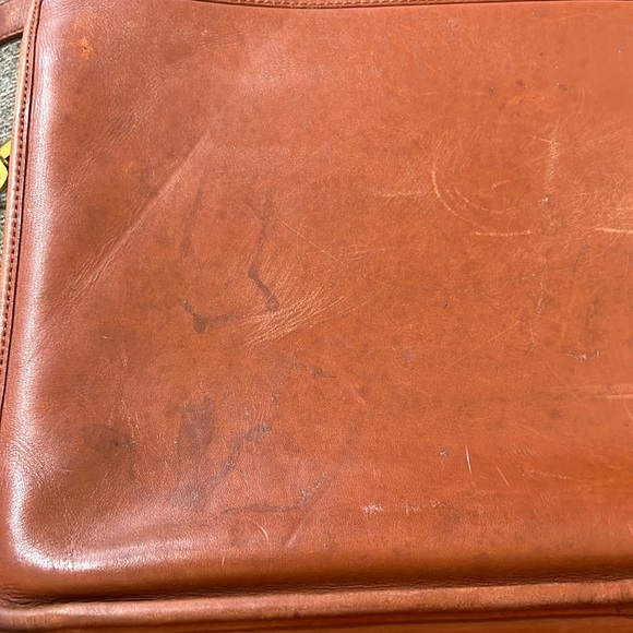 Genuine Leather Messenger Briefcase Crossbody Laptop Shoulder Strap Bag Vintage - Picture 12 of 16